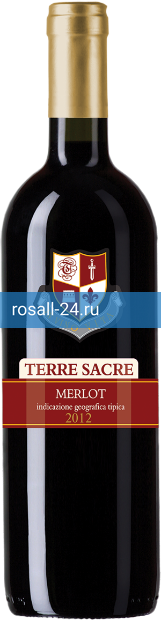 Вино Terre Sacre Merlot Puglia полусухое красное