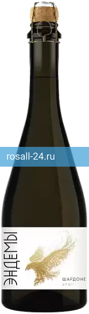 Игристое вино ЗГУ "Дагестан" брют белое "Эндемы Шардоне"