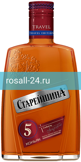 Коньяк Старейшина 5 летней выдержки Фляжка